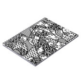 Carnet Patchwork motif noir et blanc 03 (Côté gauche)