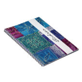 Carnet Patchwork Pattern, Patchwork Background, Your Name (Côté Droit)