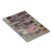 Carnet Patchwork Quilt Collage Impression transparente. (Côté Droit)