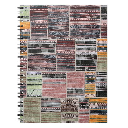 Carnet Patchwork Quilt Collage Impression transparente. (Devant)