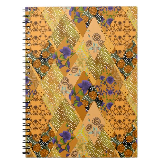 Carnet Patchwork, rétro (Devant)