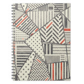 Carnet Patchwork rétro : Conception géométrique Abstraite (Devant)