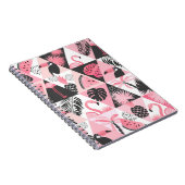 Carnet Patchwork Tropical : Flamant rose Watermelon Seaml (Côté Droit)