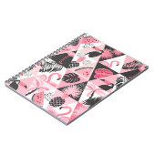 Carnet Patchwork Tropical : Flamant rose Watermelon Seaml (Côté gauche)