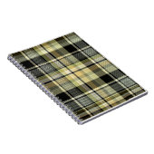 Carnet Pâte de tartan jaune-brun. (Côté Droit)