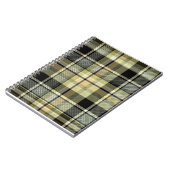 Carnet Pâte de tartan jaune-brun. (Côté gauche)