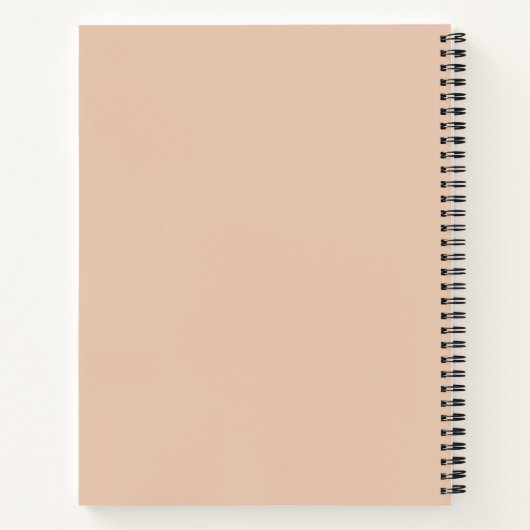 Carnet Pâte Douce Lumière Douce Rose Beige Pêche Solide (Dos)