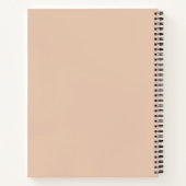 Carnet Pâte Lumière Douce Solide Beige Rose Pêche (Dos)