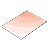 Carnet Pâte motif torse ombre orange & pêche (Côté gauche)