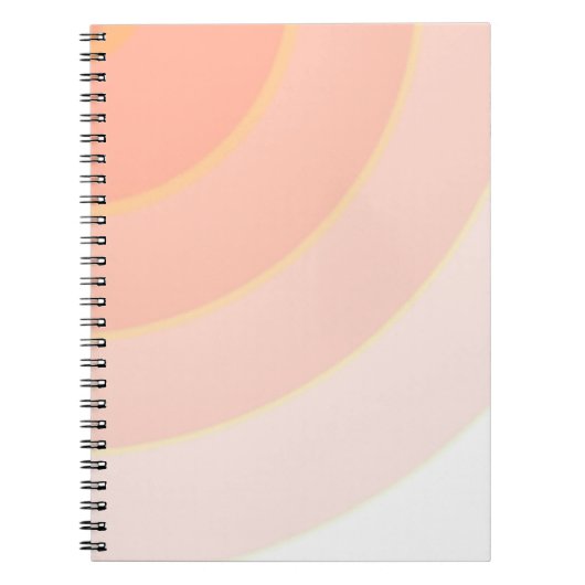 Carnet Pâte motif torse ombre orange & pêche (Devant)