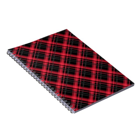 Carnet Pâte rayée en tartan à damiers plaid transparent (Côté Droit)