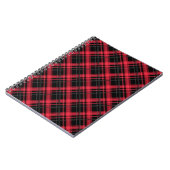Carnet Pâte rayée en tartan à damiers plaid transparent (Côté gauche)