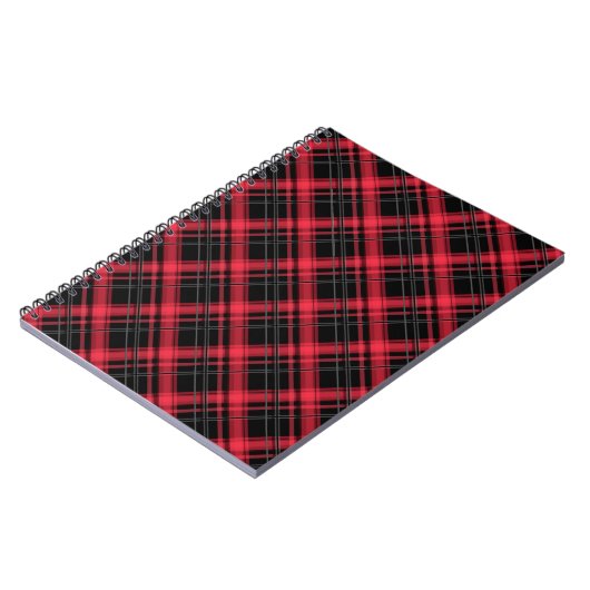 Carnet Pâte rayée en tartan à damiers plaid transparent (Côté gauche)
