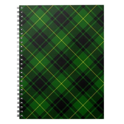 Carnet Pâte verte de tartan MacArthur (Devant)