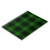Carnet Pâte verte de tartan MacArthur (Côté gauche)