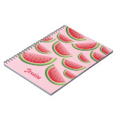 Carnet Pâtes De Pâques Sur Rose Avec Nom Personnalisé (Côté gauche)