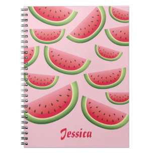 Carnet Pâtes De Pâques Sur Rose Avec Nom Personnalisé