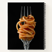 Carnet Pâtes filées sur une Fourche, Spaghetti alimentair (Dos)