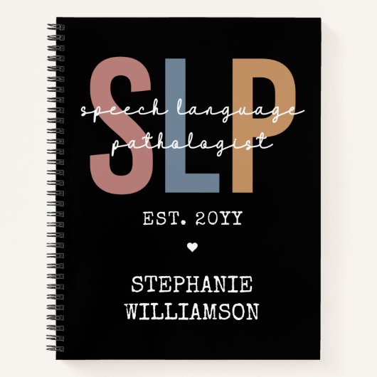 Carnet Pathologiste orthophoniste sur mesure SLP (Devant)