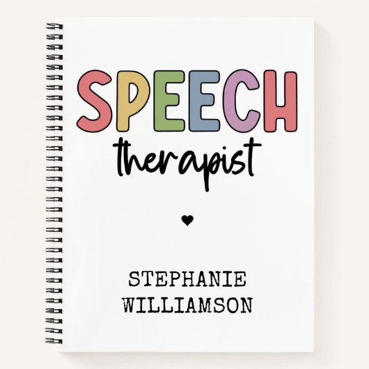 Carnet Pathologiste orthophoniste sur mesure SLP (Devant)