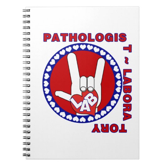 CARNET PATHOLOGUE CARRÉ ASL LOVE LOGO (Devant)