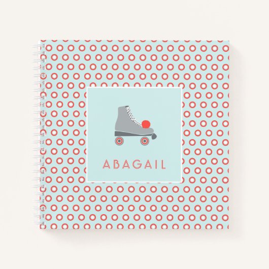 Carnet Patinage à rouleaux - Coral (Devant)