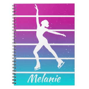 Carnet "Patinage artistique" patinage sur glace nom perso