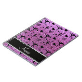 Carnet Patinage artistique pourpre en pastel nommé fait (Côté gauche)