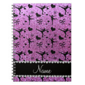 Carnet Patinage artistique pourpre en pastel nommé fait (Devant)