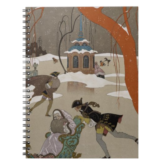 Carnet Patinage de glace sur le lac congelé (Devant)