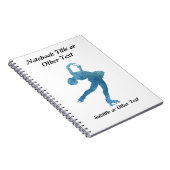 Carnet Patineur artistique bleu frais (Côté Droit)