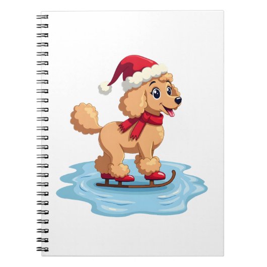 Carnet Patineur Caniche (Devant)