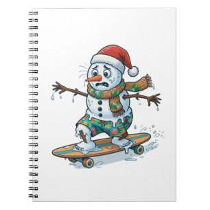 Carnet Patineur en pain d'épices Noël 2026 Vacances