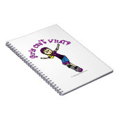 Carnet Patineuse avec casque (Côté Droit)