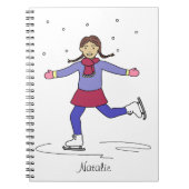 Carnet Patineuse sur glace (Devant)