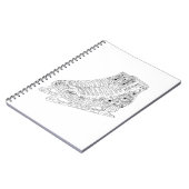 Carnet patins à silhouette de doodle 2 (Côté gauche)