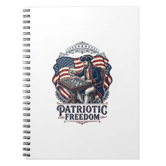 Carnet Patriotic Chess Player Vector Graphic Tee (Devant)