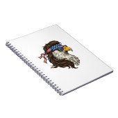 Carnet Patriotic Eagle Mullet Vintage Engraving Vector De (Côté Droit)