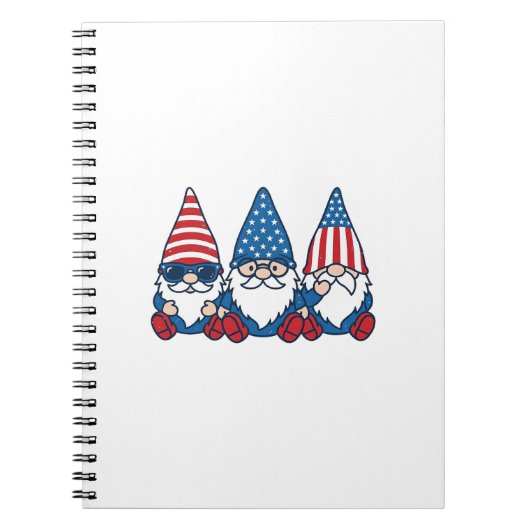 Carnet Patriotic Gnome Trio Vintage Vector Shirt Design_1 (Devant)