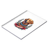 Carnet Patriotic Golden Retriever Americana Art Tee 2 (Côté gauche)