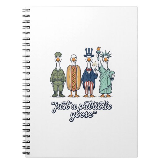 Carnet Patriotic Goose Lineup Vintage Vector Shirt_1 (Devant)