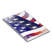 Carnet Patriotic Grunge Style Faded American Flag (Côté Droit)