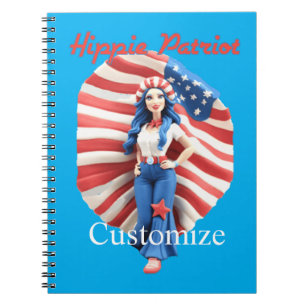 Carnet Patriotique hippie fille Thunder_Cove