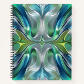 Carnet Patrón abstracto de ondas de Agua (Devant)