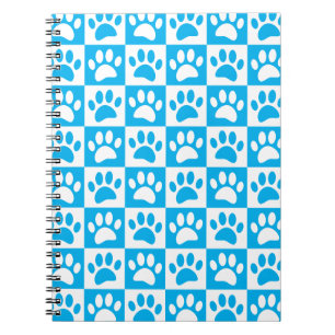 Carnet Patrouilles De Chien Bleu Et Blanc En Carré Person