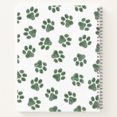 Carnet Patrouilles de Doodle, Paws de Chien, Paws Vertes (Dos)
