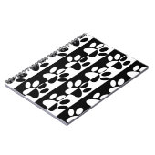 Carnet Patrouilles Et Rayures De Chien Noir Et Blanc (Côté gauche)