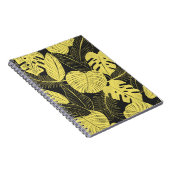 Carnet Patte Tropicale Noir Jaune Deux Tons (Côté Droit)