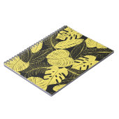 Carnet Patte Tropicale Noir Jaune Deux Tons (Côté gauche)