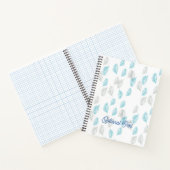 Carnet Pattern Blue & Gray Leaves (Intérieur)